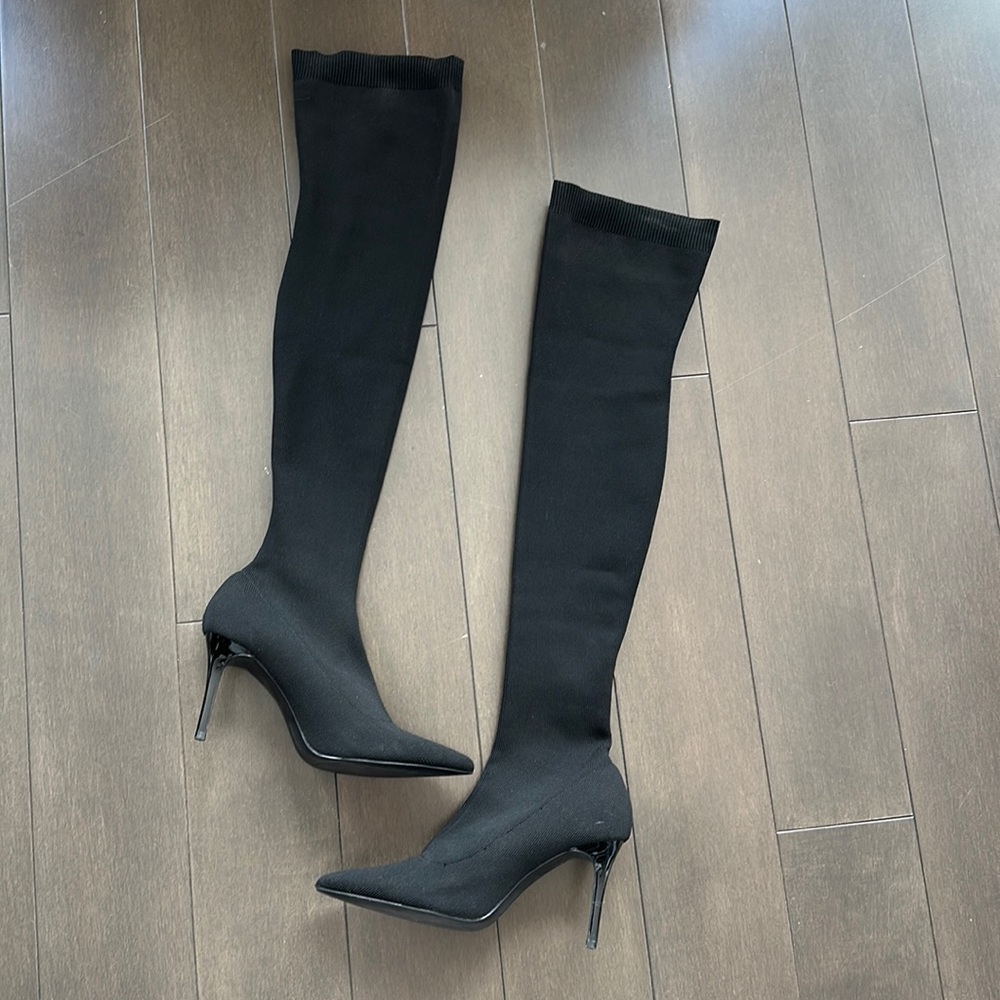 Stradivarius sock over the knee boots